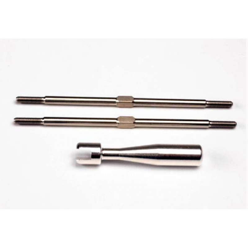 Traxxas Turnbuckles titanium 94mm (front tie rods) (2) & billet